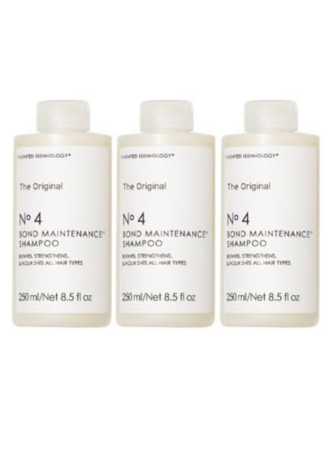 No.4 Bond Maintenance Shampoo 250 ml - 3 Pieces